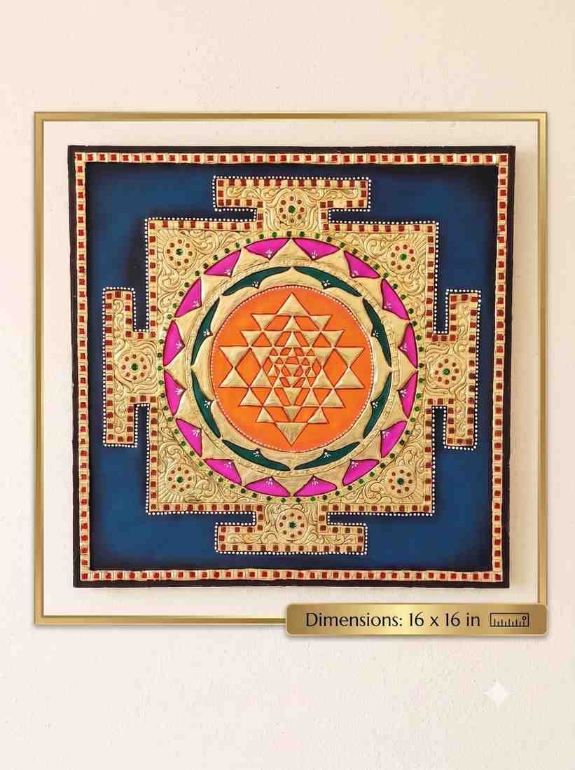 Shree Yantra Tanjore Painting
